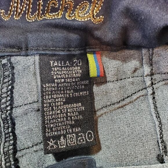 Mitzi Michel Jeans Womens 20 Blue High Rise Slim Denim - Picture 3 of 10